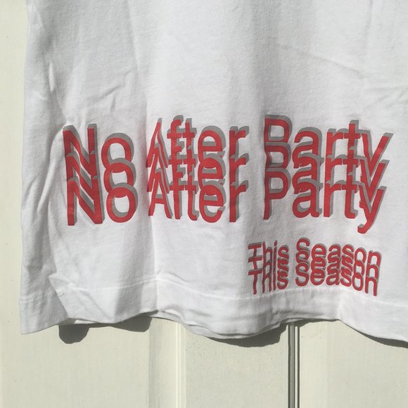 Alexander Wang "No After Party This Season" shirt Fall/Winter 2017 - Picture 6 of 7